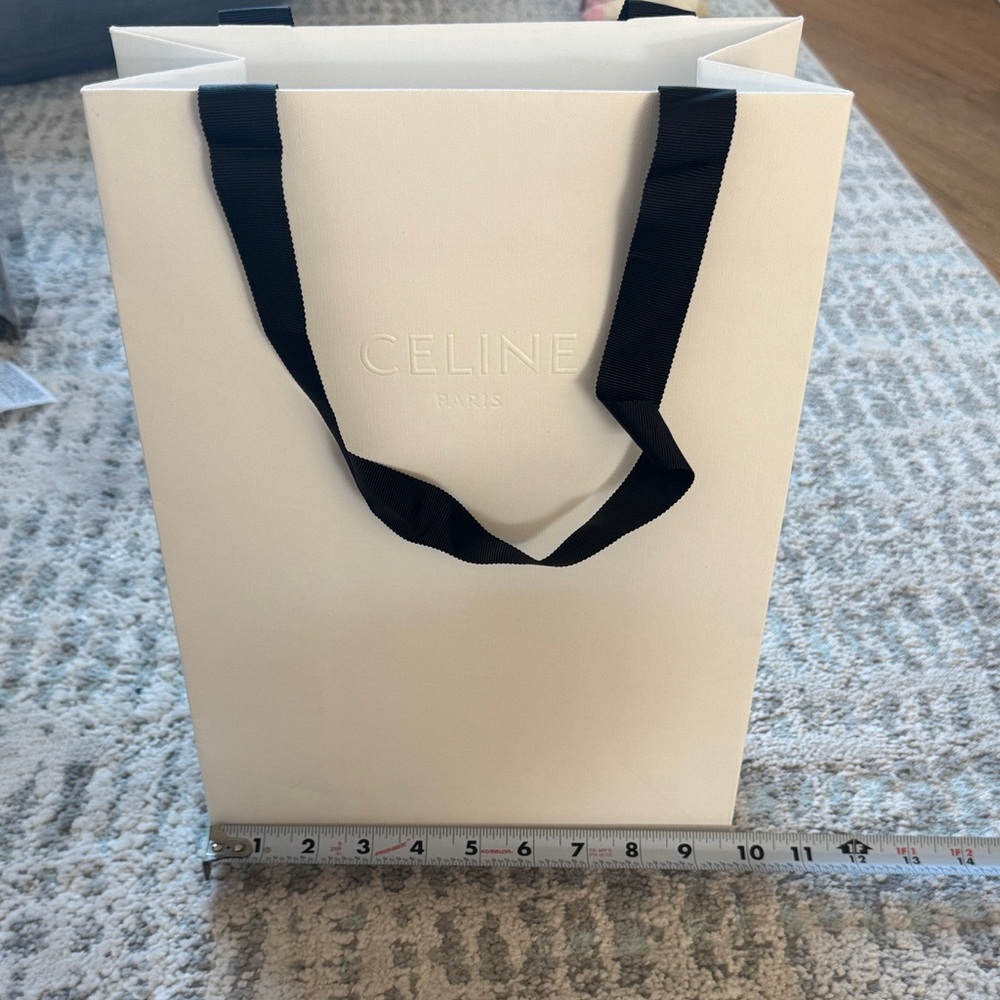 Celine gift/ shopping bag with receipt holder
